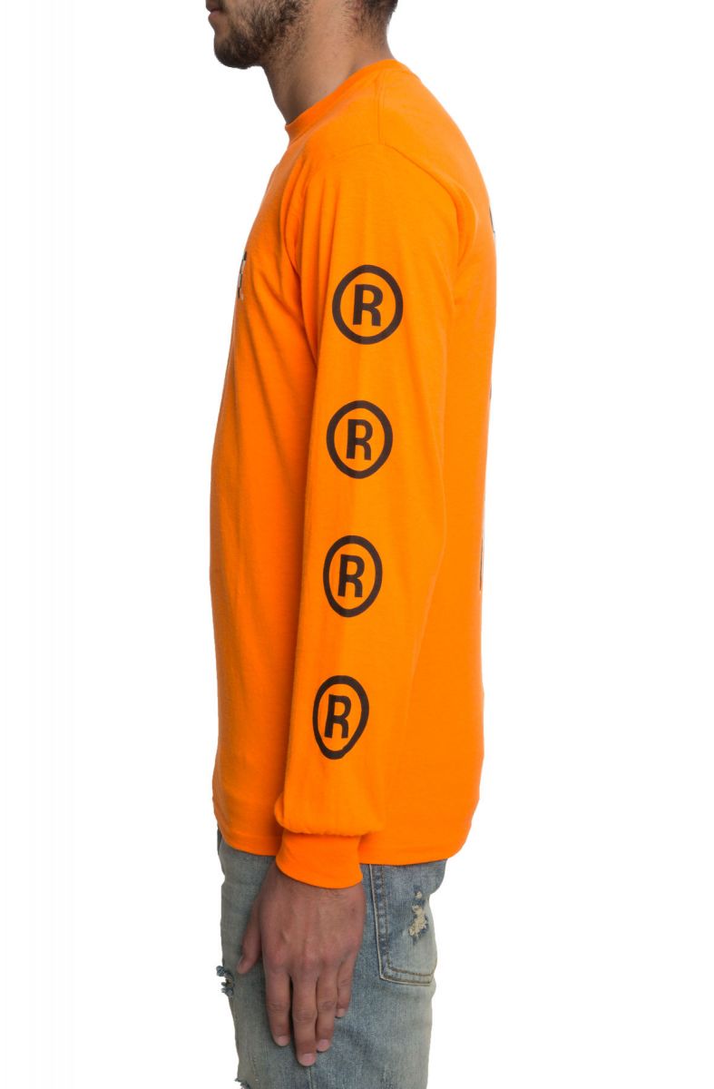 calabasas long sleeve neon orange