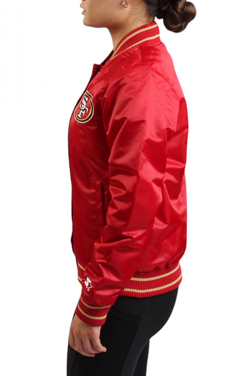 STARTER NFL Women's San Francisco 49ers Satin Jacket NS400518 SNF