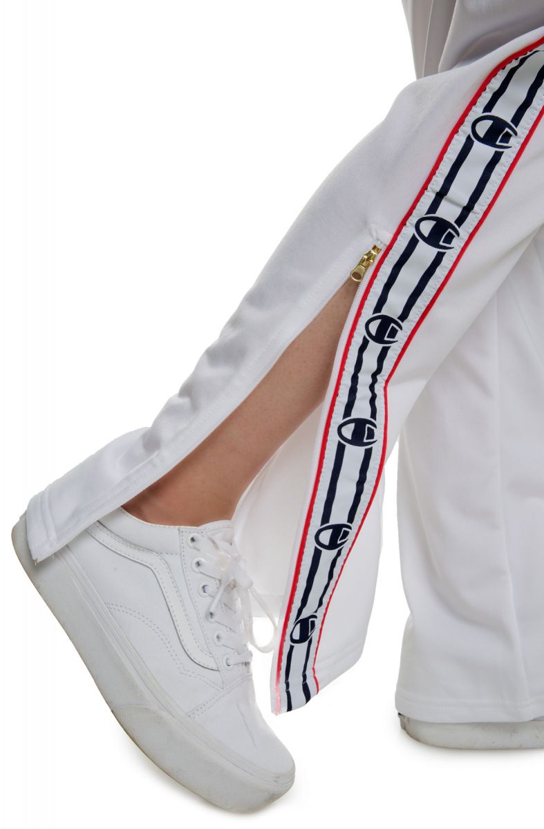 champion logo track pants