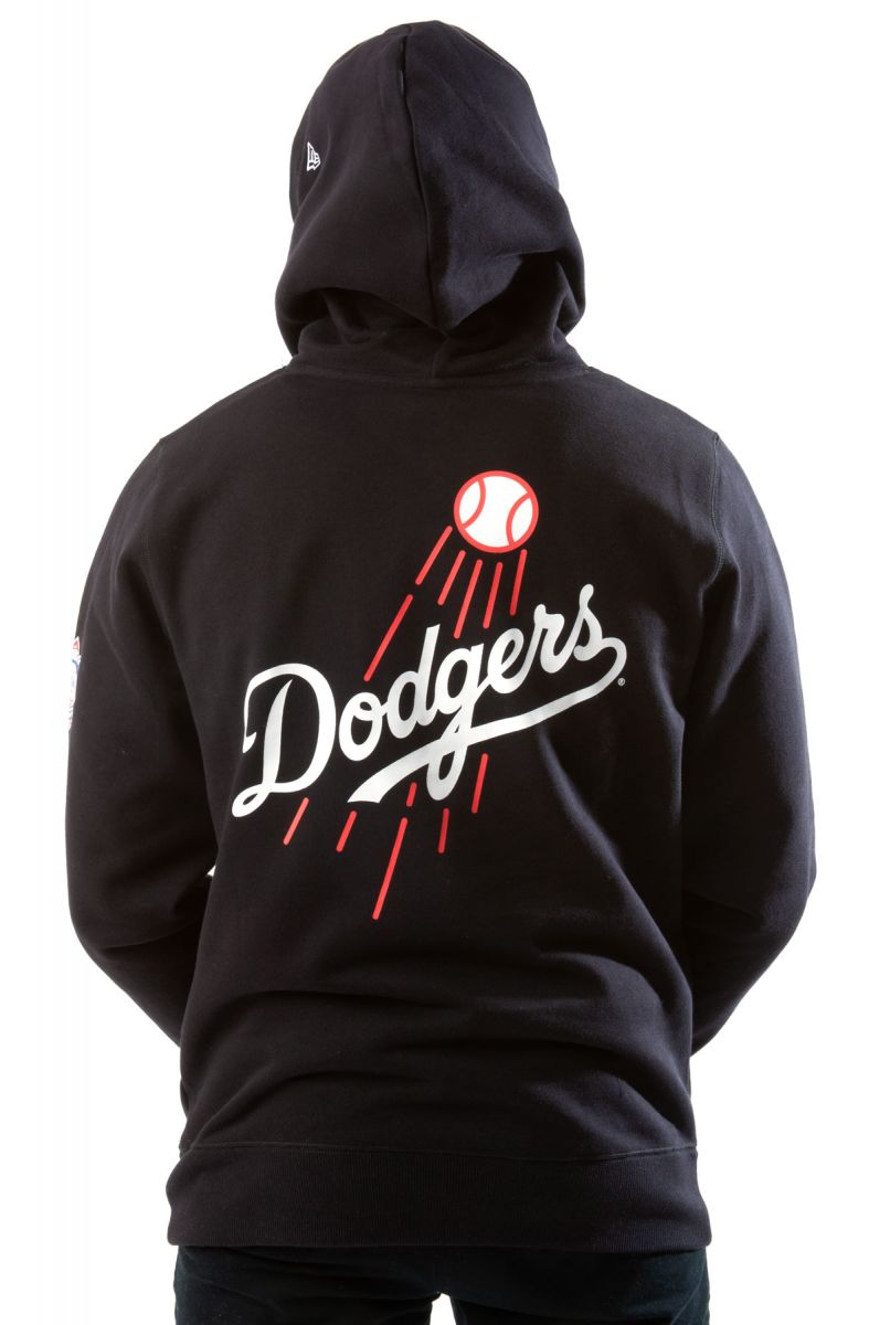 NEW ERA L.A. DODGERS ON FIRE LOGO HOODIE NE96121M BK NEW BLACK 2021