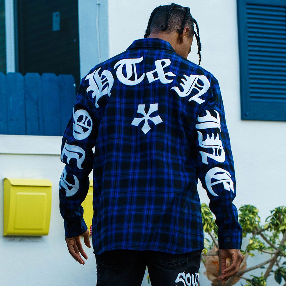 8&9 CLOTHING Streets & Aves Flannel Blue BUAVEBLU-BLUE - Karmaloop