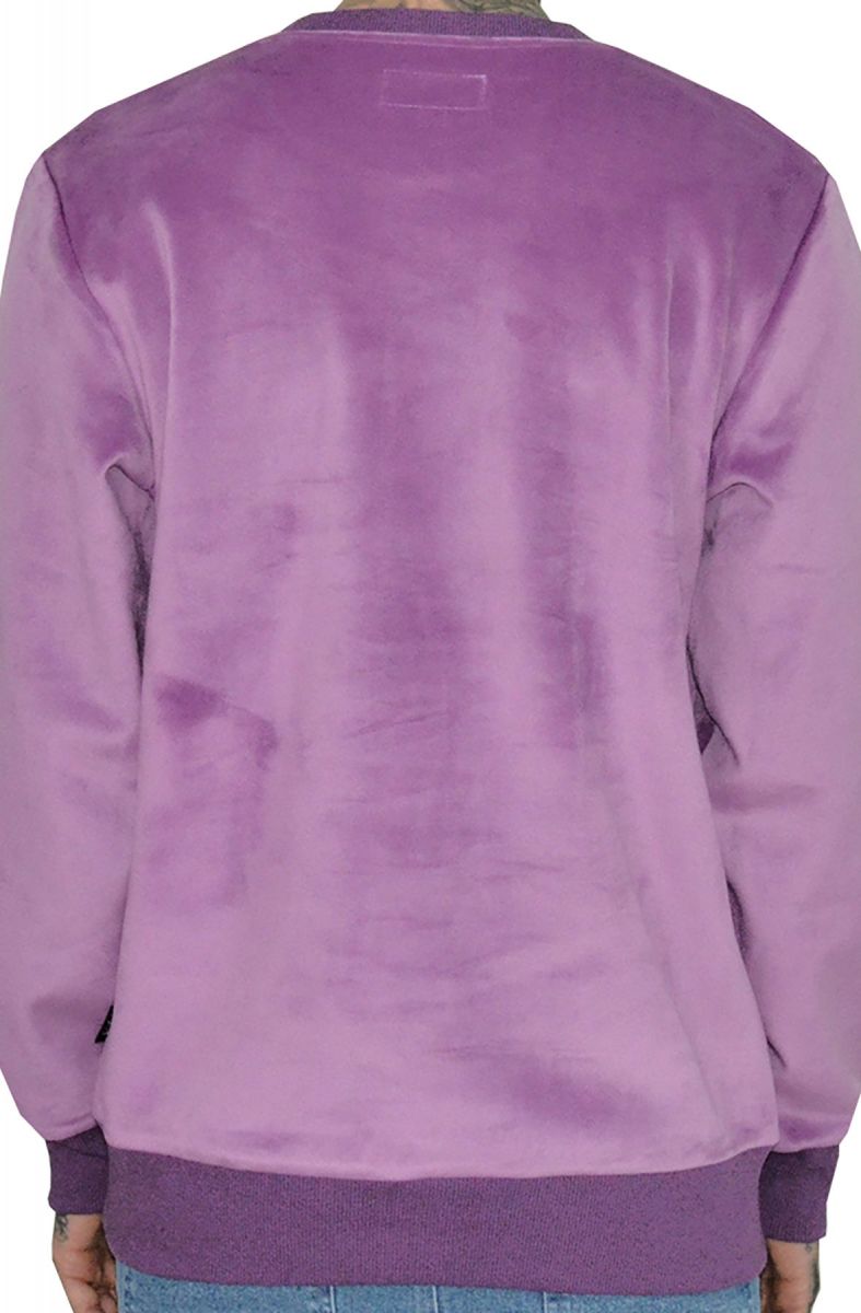 THE HIDEOUT CLOTHING Paradise 2-Tone Velour Crewneck (Purple) HO20