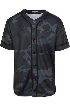 Tribal Camouflage Light & Black Reversible Baseball Jersey