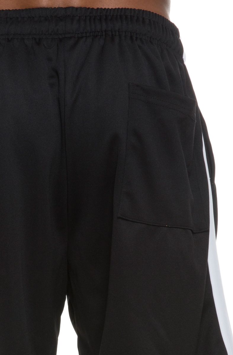 SEIZE&DESIST Colorblock Track Basketball Shorts (Black/White) SD2318