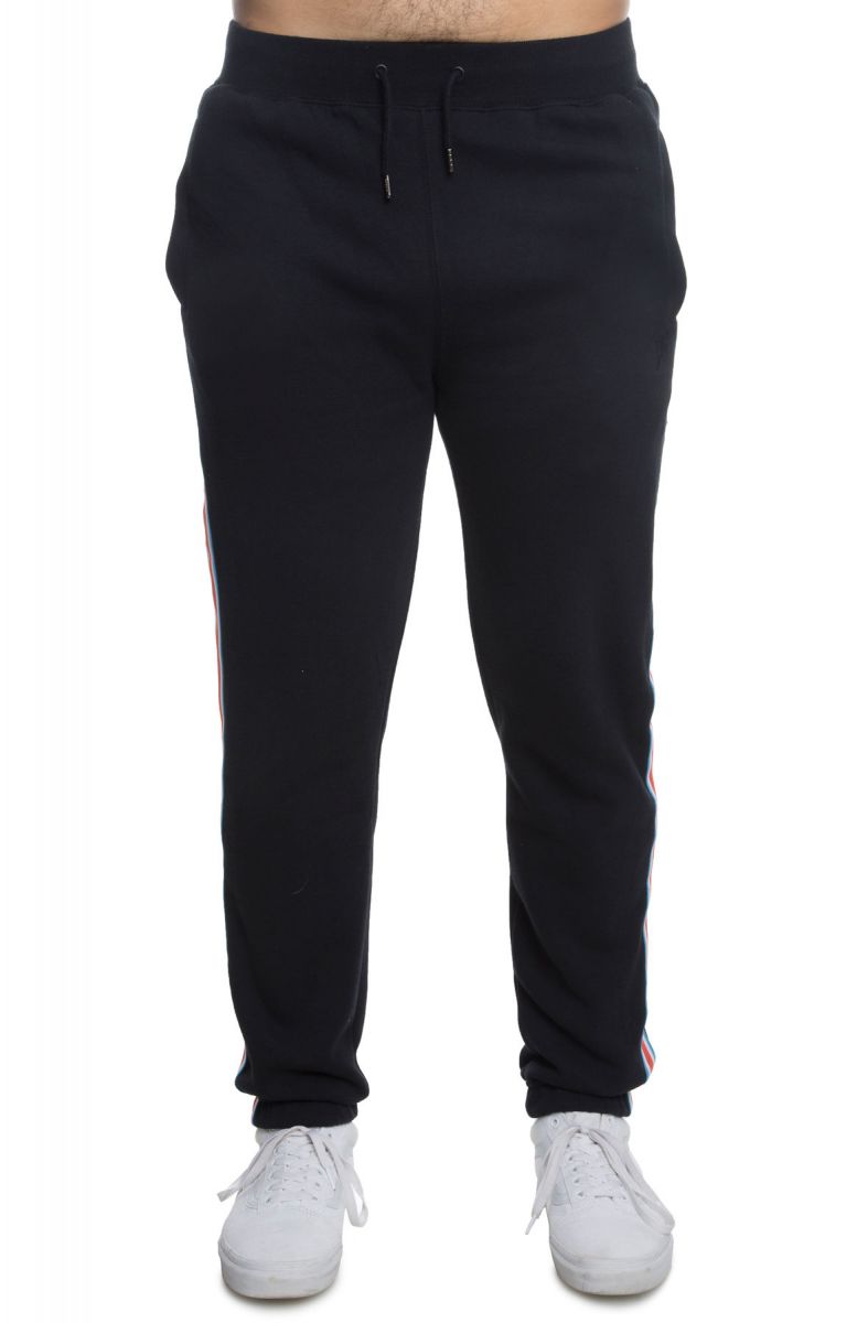 10 DEEP The Nowhere Striped Sweatpants in Black 183TD1202-BLK - Karmaloop