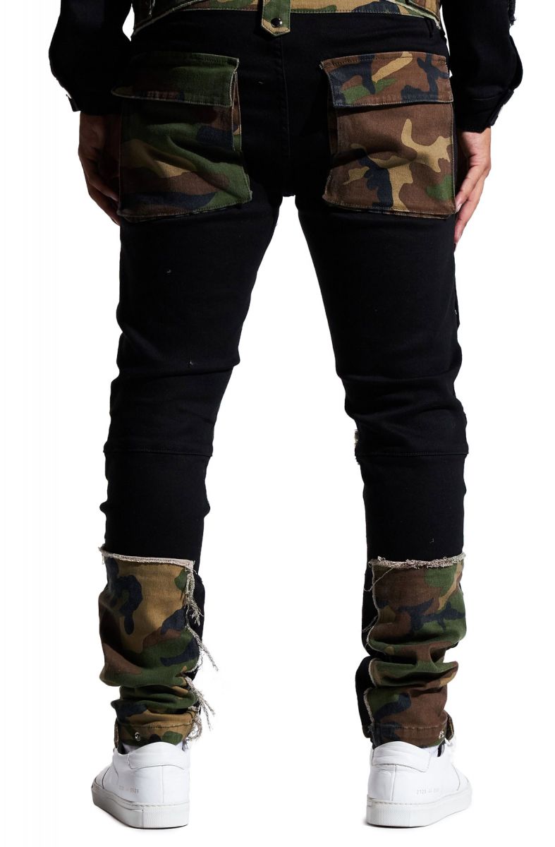 EMBELLISH Operator Camo Patch Cargo Jeans EMBSP121132 Karmaloop