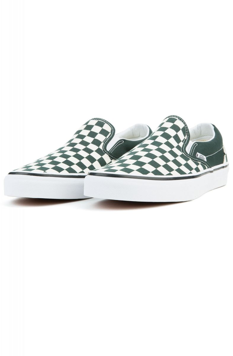 vans green and white checkered
