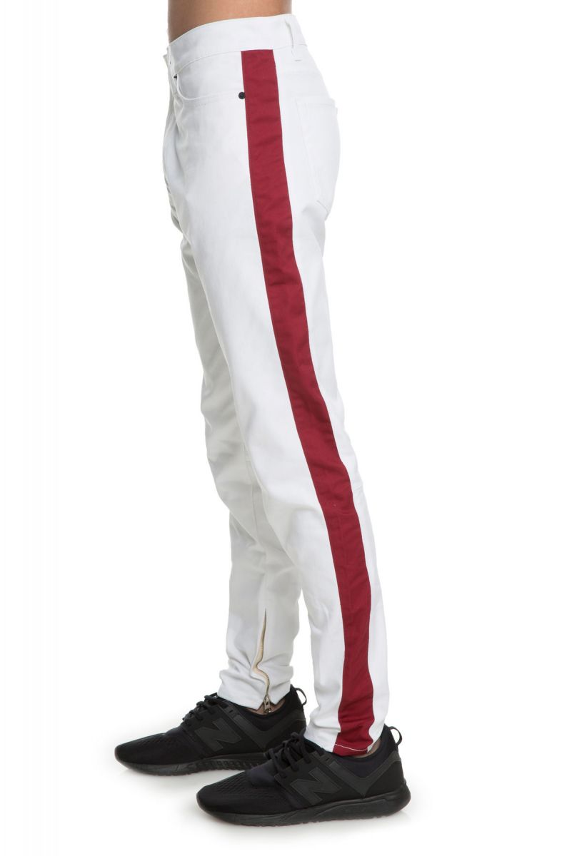 champion white track pants
