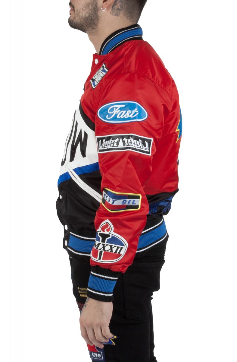 Nylon racing jacket on sale