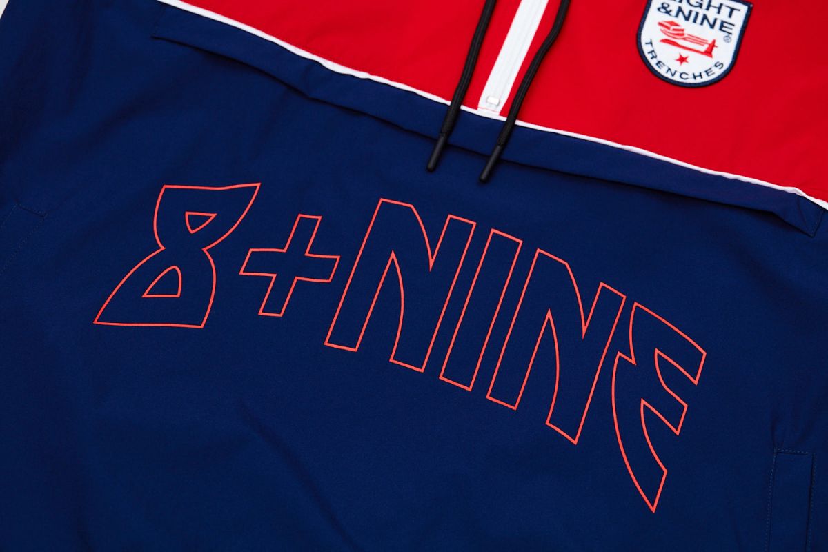 激レア 希少 phenomenon 14AW 88 ナンバリング ジャージコート 8&9 MFG CO. Dolo Nylon Anorak Jacket Red JKDOLBLK-RED - Karmaloop