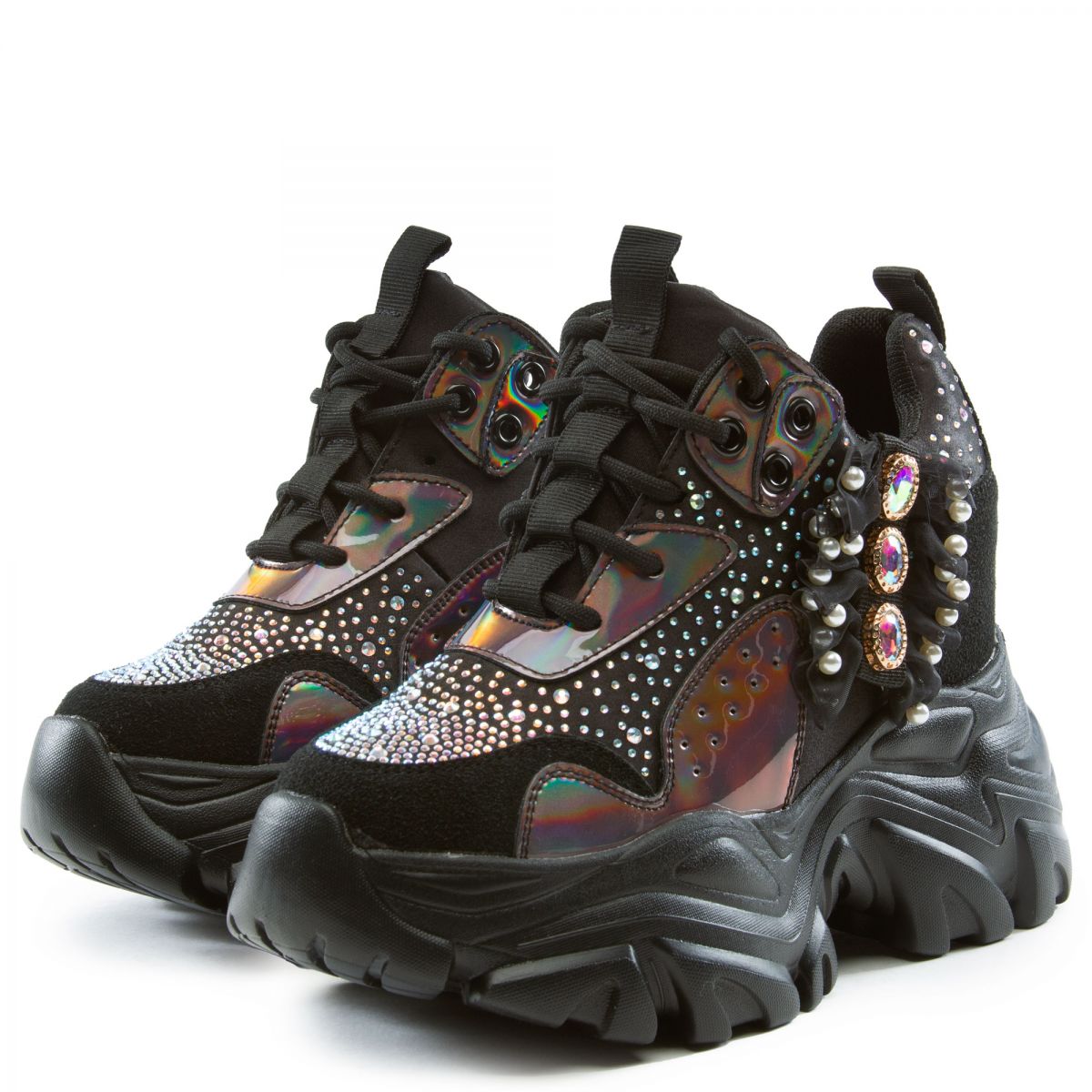 Watermelon 02 Rhinestone Platform Sneakers WATERMELON 02 PEWT