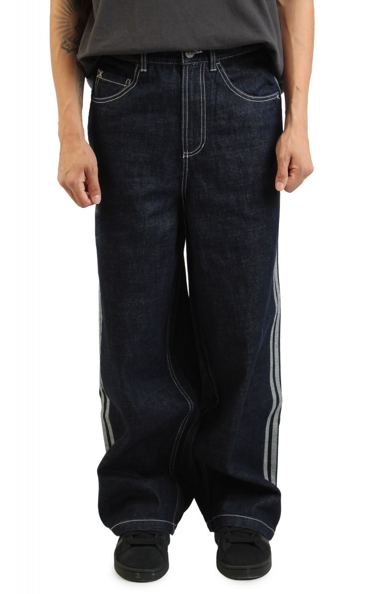 最終値下げy2k fuga gimmick riders 00s archive ADIDAS 90s Alternative Sport Wide Leg Skater Jean KS6916 - Karmaloop