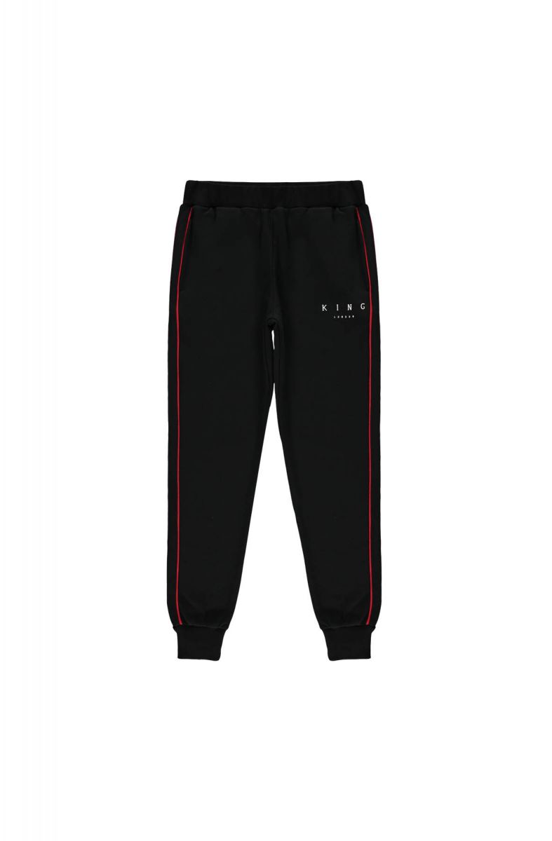 gym king tracksuit bottoms black