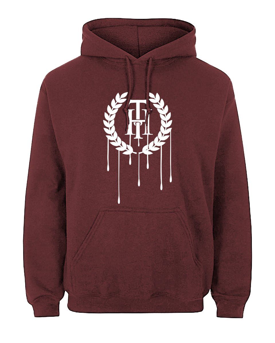 THE HIDEOUT CLOTHING Dripping Pull Over Hoodie HDTCLTHNG-BA6E5C-SAND ...