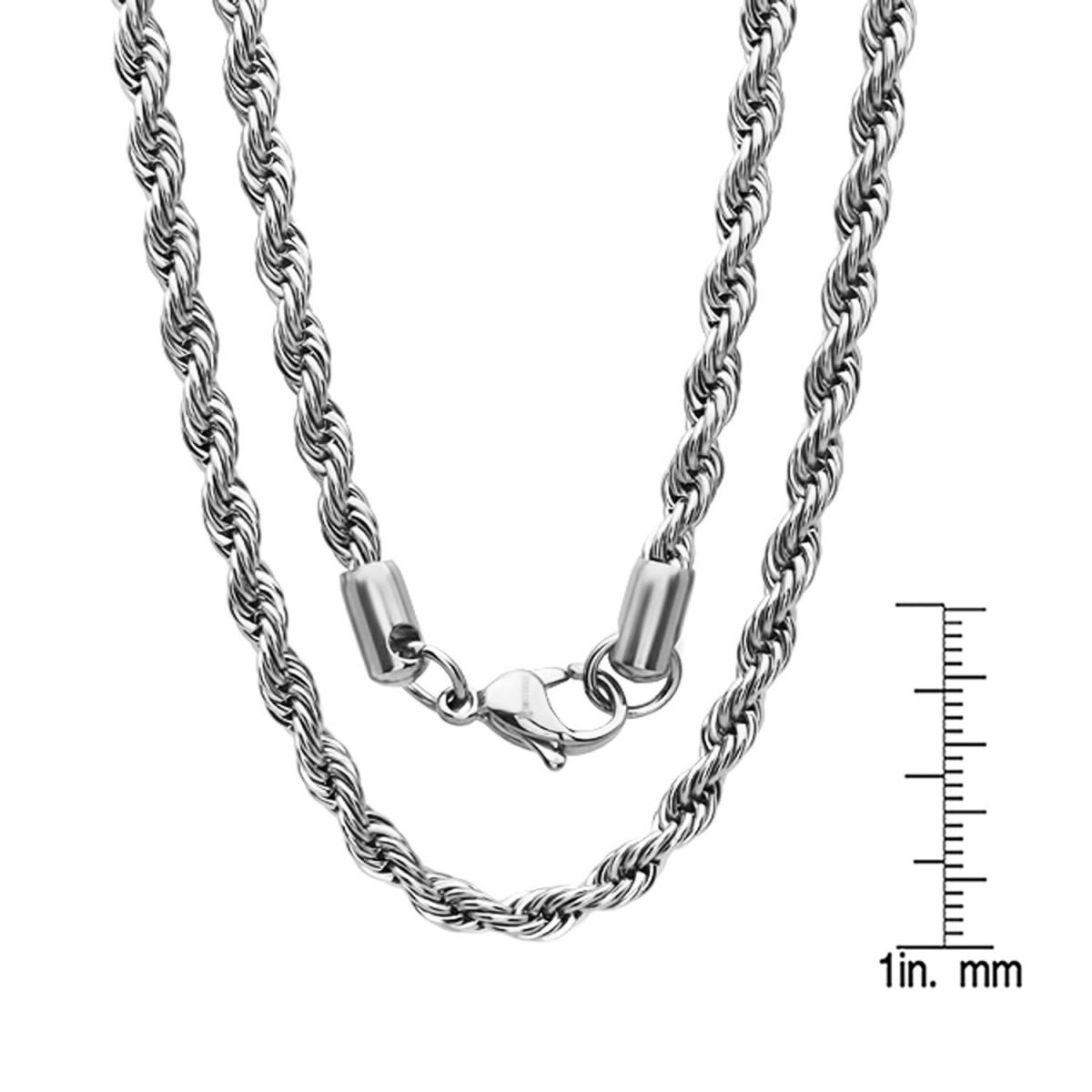 STEELTIME Twisted Rope Chain Necklace 683-003-N-BLACK - Karmaloop STEELTIME Twisted Rope Chain Necklace 683-003-N-BLACK - Karmaloop