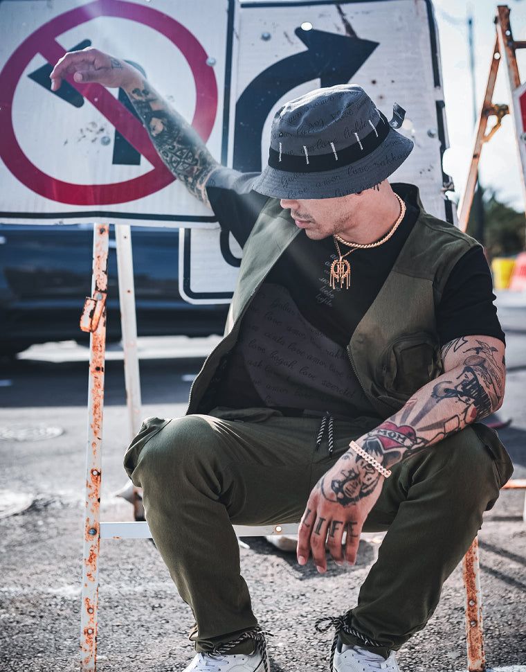 THE HIDEOUT CLOTHING + Soul Love & Stripes Reversible Bucket