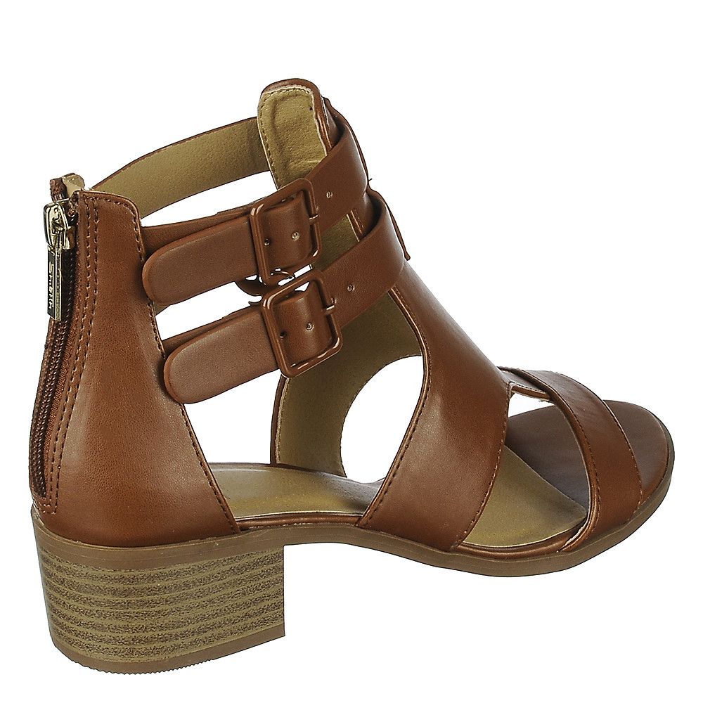 SOLE LA VIE Women's CruzS LowHeel Sandal FD CRUZS/ DARK TAN PLNDR