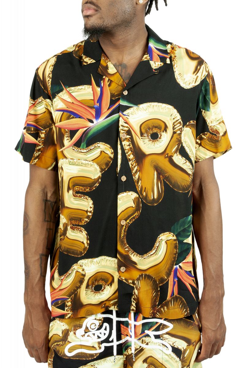 ICE CREAM Float On Short Sleeve Woven Shirt 421-3600-BLK - Karmaloop