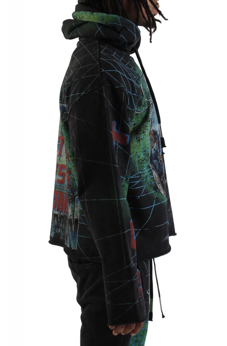 FIRST ROW Post Human Matrix Hoodie FRF2499-BLK - Karmaloop