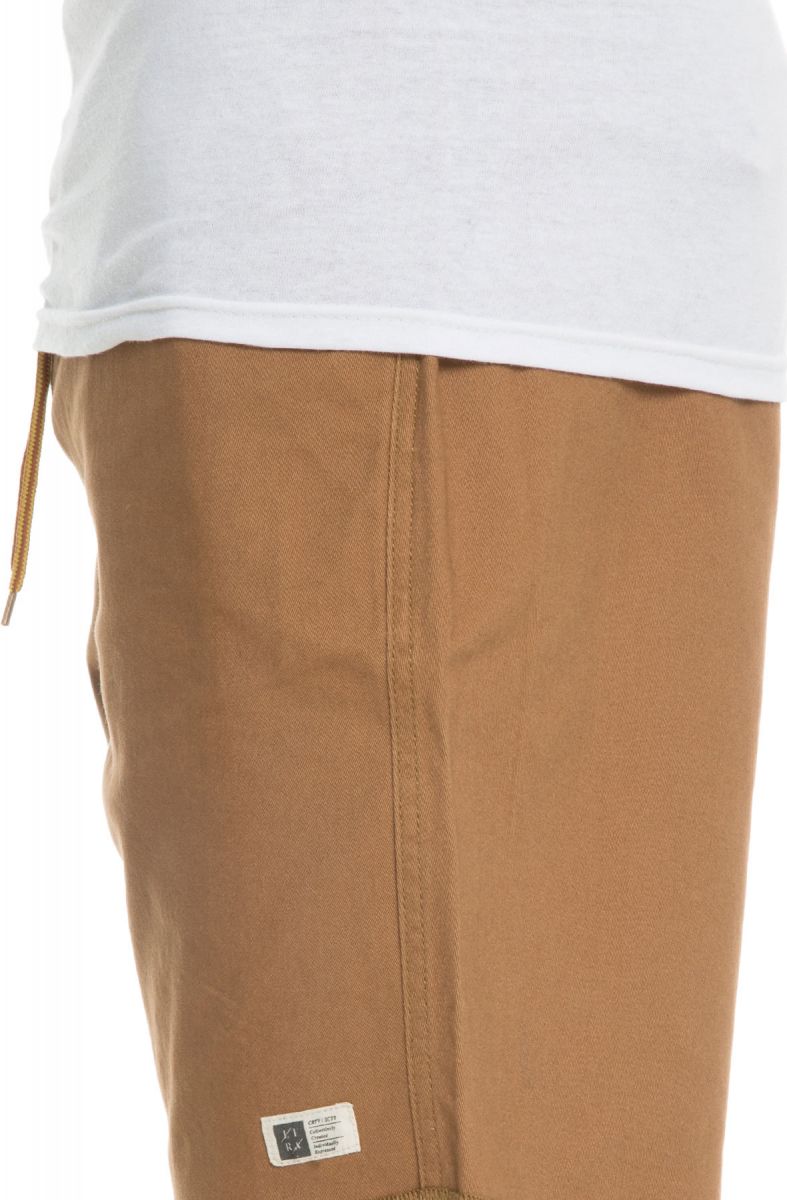 khaki jogger shorts
