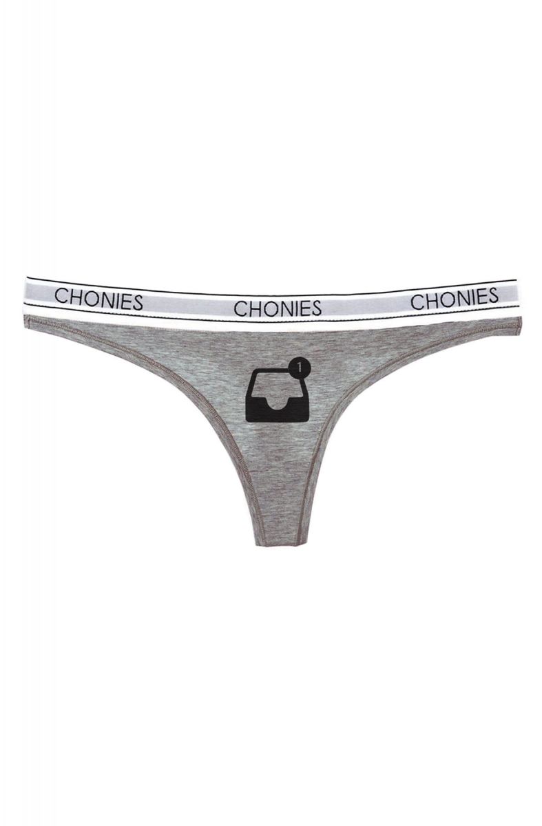 The DM Alert Thong in Grey CHO-DEL1-044-GRY