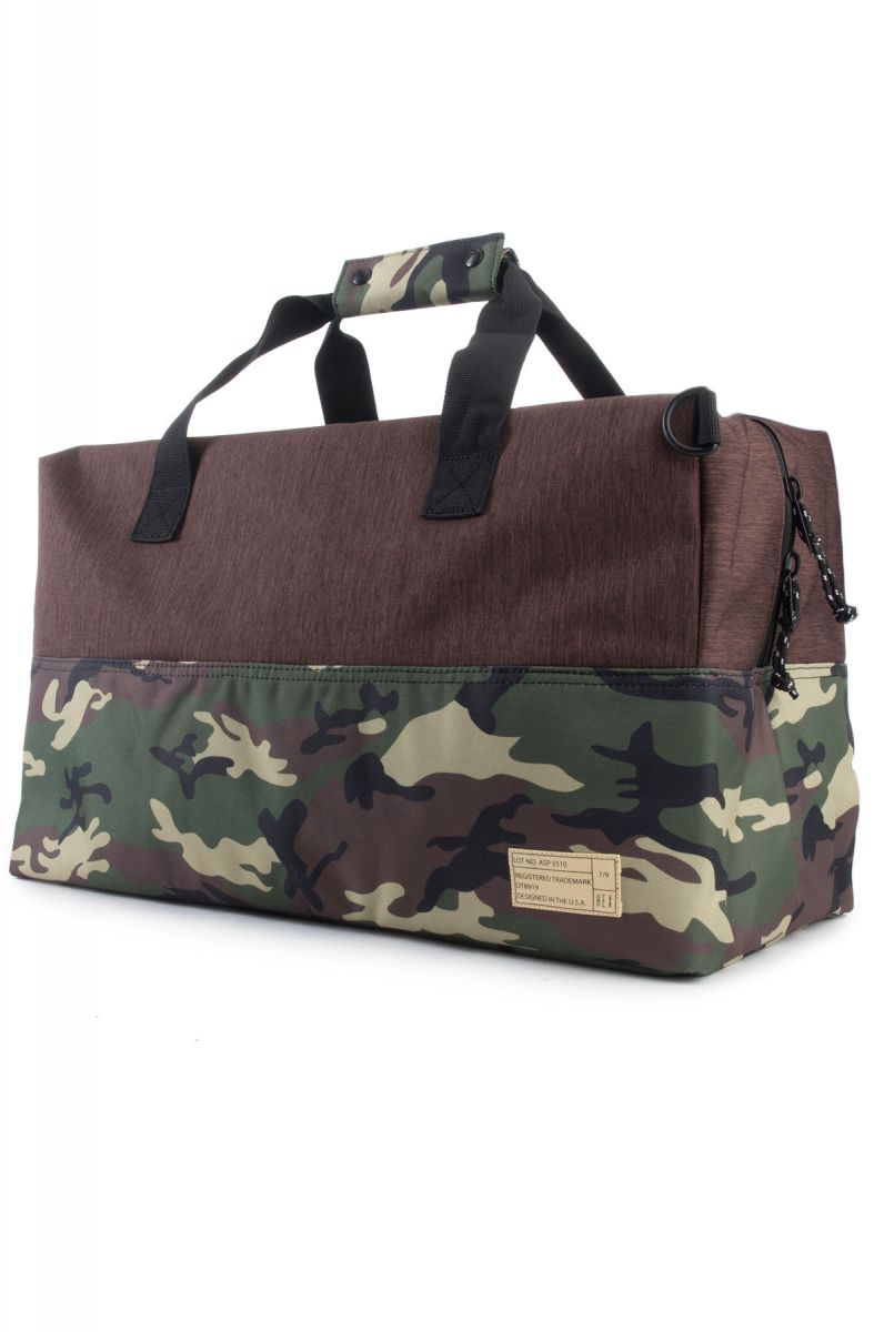 HEX The Nomad Duffle Bag in Aspect Brown Camo HX2012BRCM Karmaloop