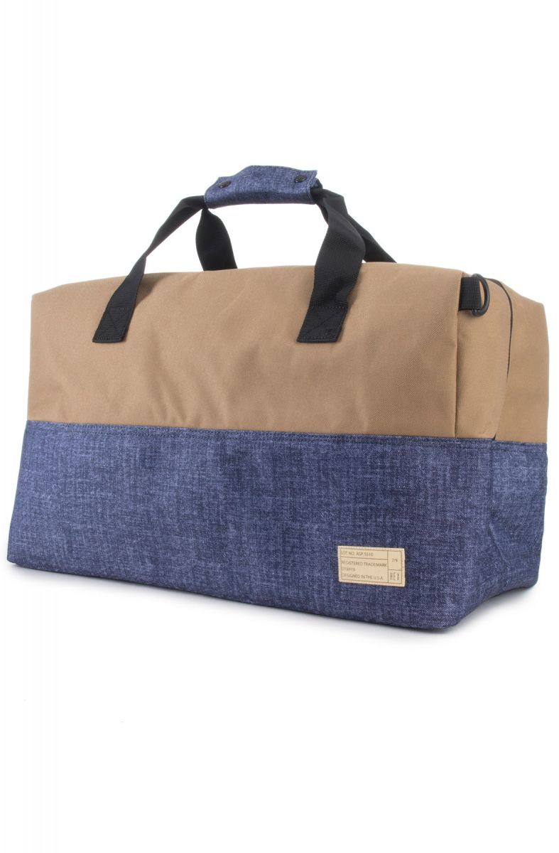 HEX The Nomad Duffle Bag in Aspect Khaki and Denim HX2012KHDN Karmaloop