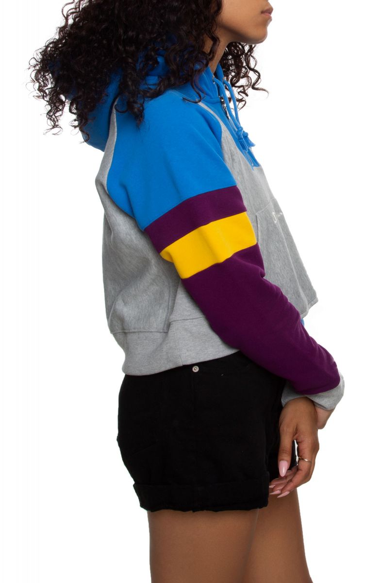 reverse weave pullover