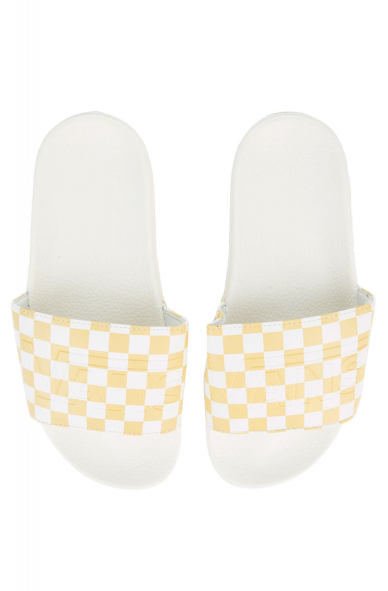 yellow vans slides