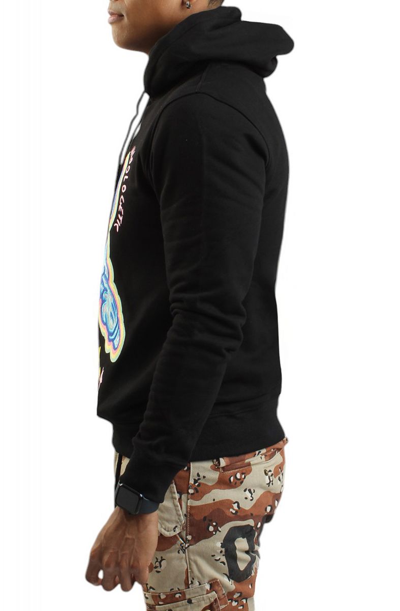 ガーデニングウェア mickeymouse MAXIMA Men's Mickey Mouse Scribble Pullover Hoodie MY50181-BLK