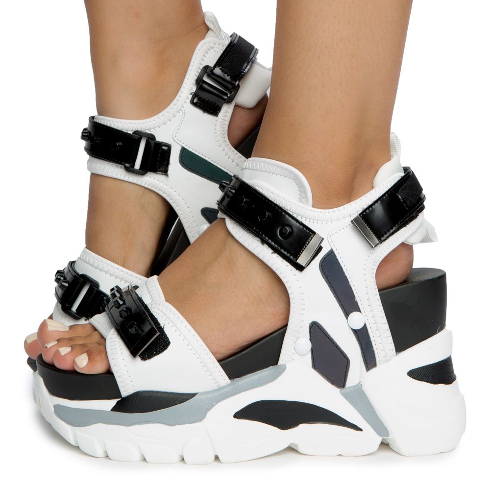 platform sandals no strap