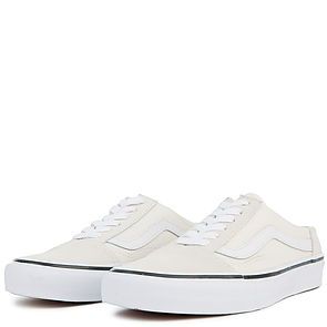 VANS The Old Skool Mule in Classic White and True White VN0A3MUSFRL - Karmaloop