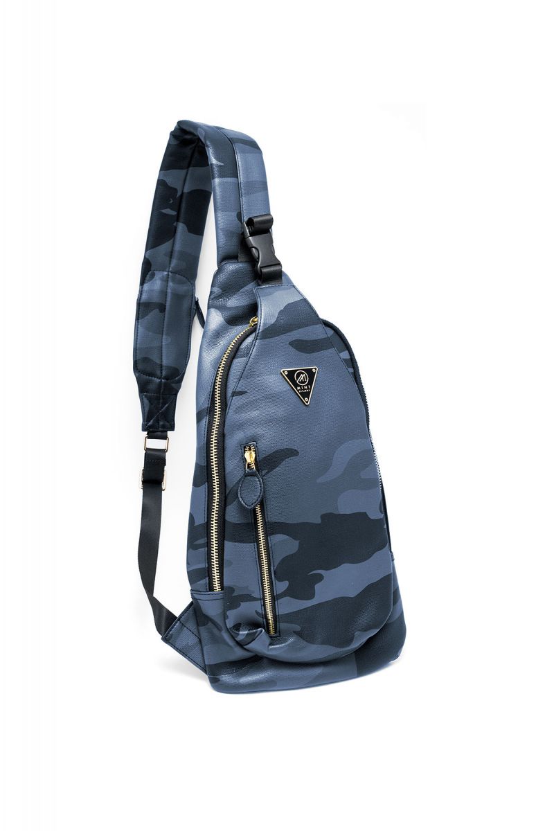 MINT Mint Camo Leather Sling Bag Blue MASBBU1 Karmaloop