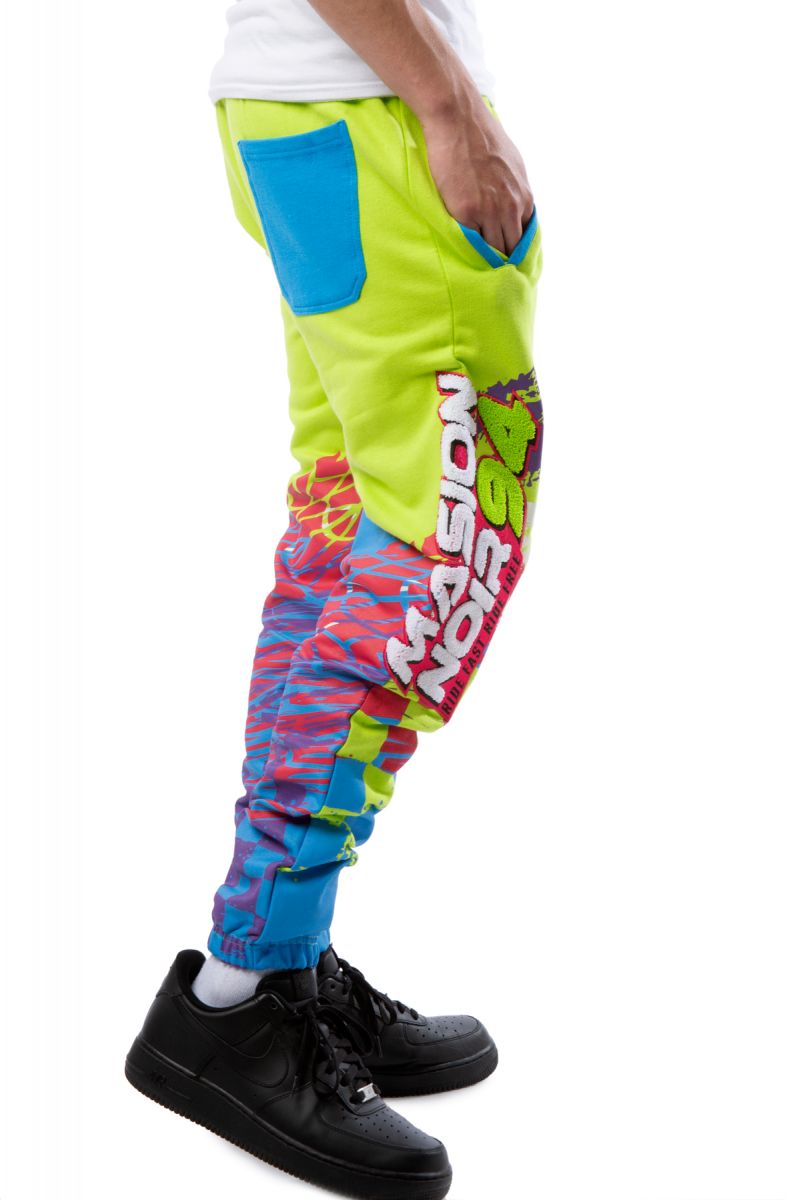 tie dye fleece joggers