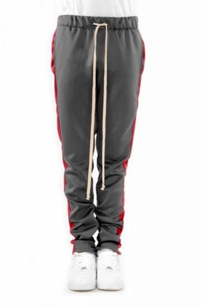 red track pants women's