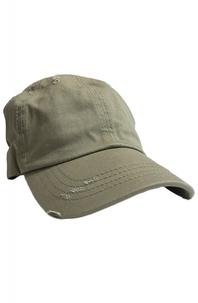 Enslaved Hat Ripped Strapback Brown