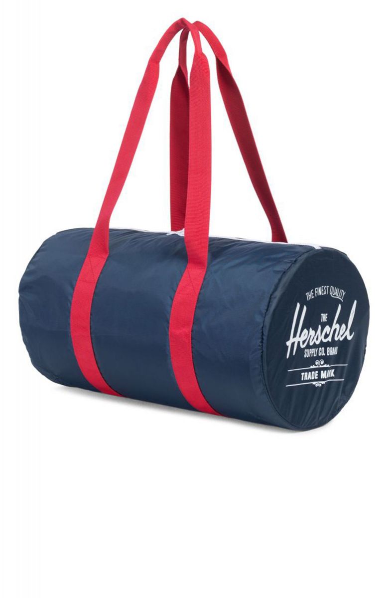 HERSCHEL SUPPLY CO. The Packable Duffle in Navy and Red 1025200009OS