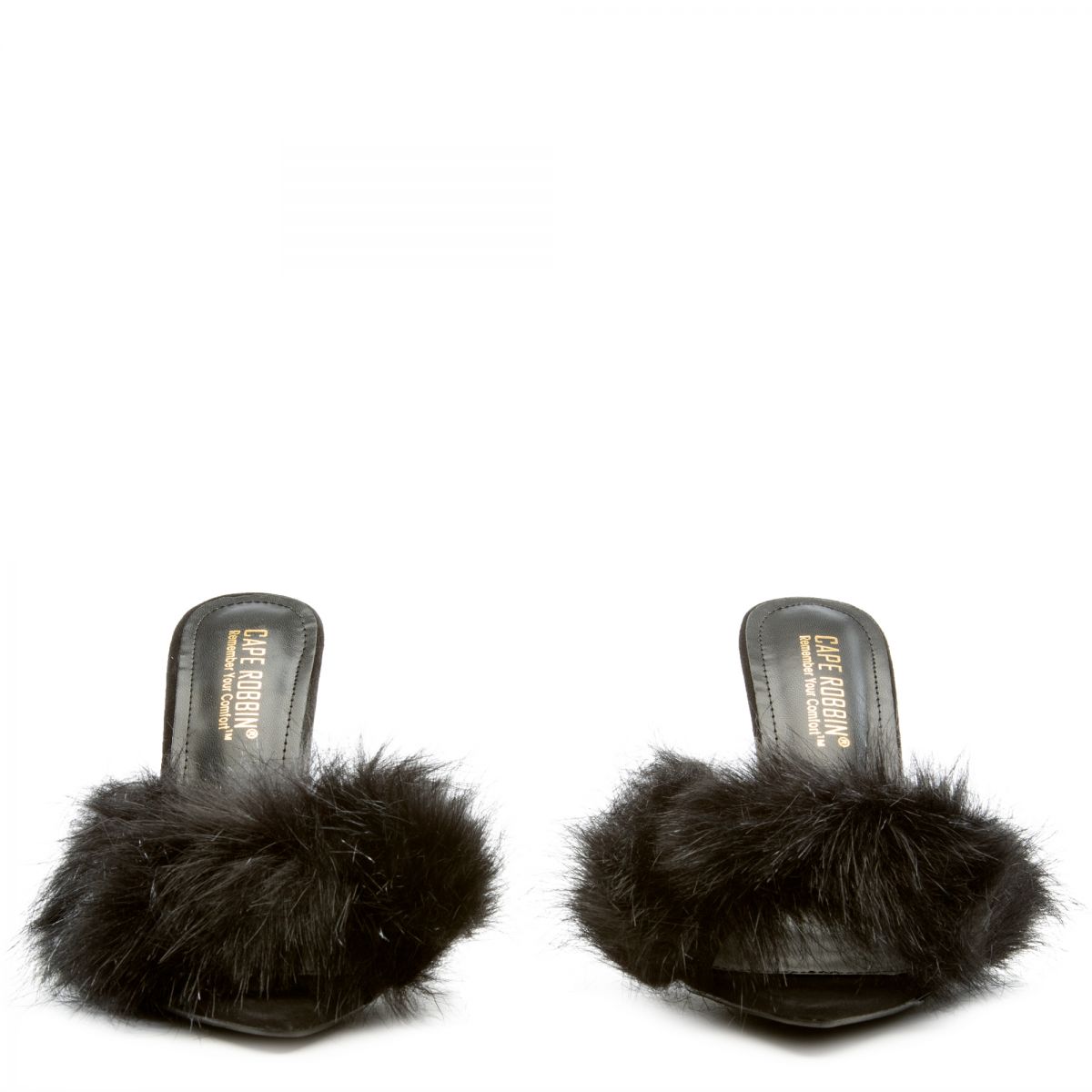 Cape robbin faux hot sale fur slides