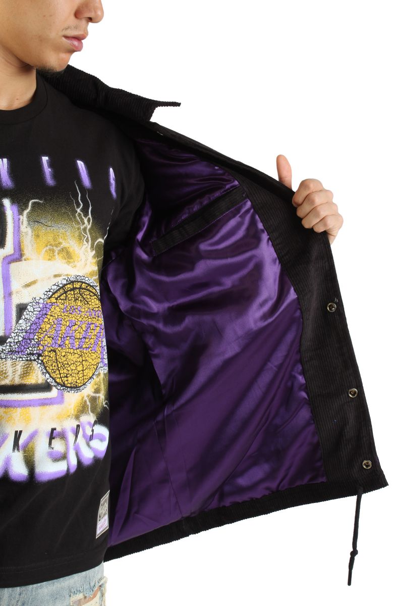 MITCHELL & NESS NBA Los Angeles Lakers Logo Off The Bus Corduroy