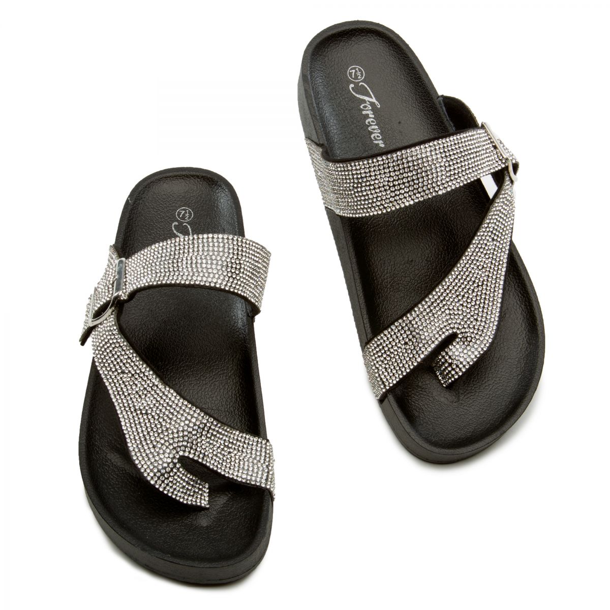 FOREVER LINK INTERNATIONAL Beyond 9 Rhinestone Sandals BEYOND 9