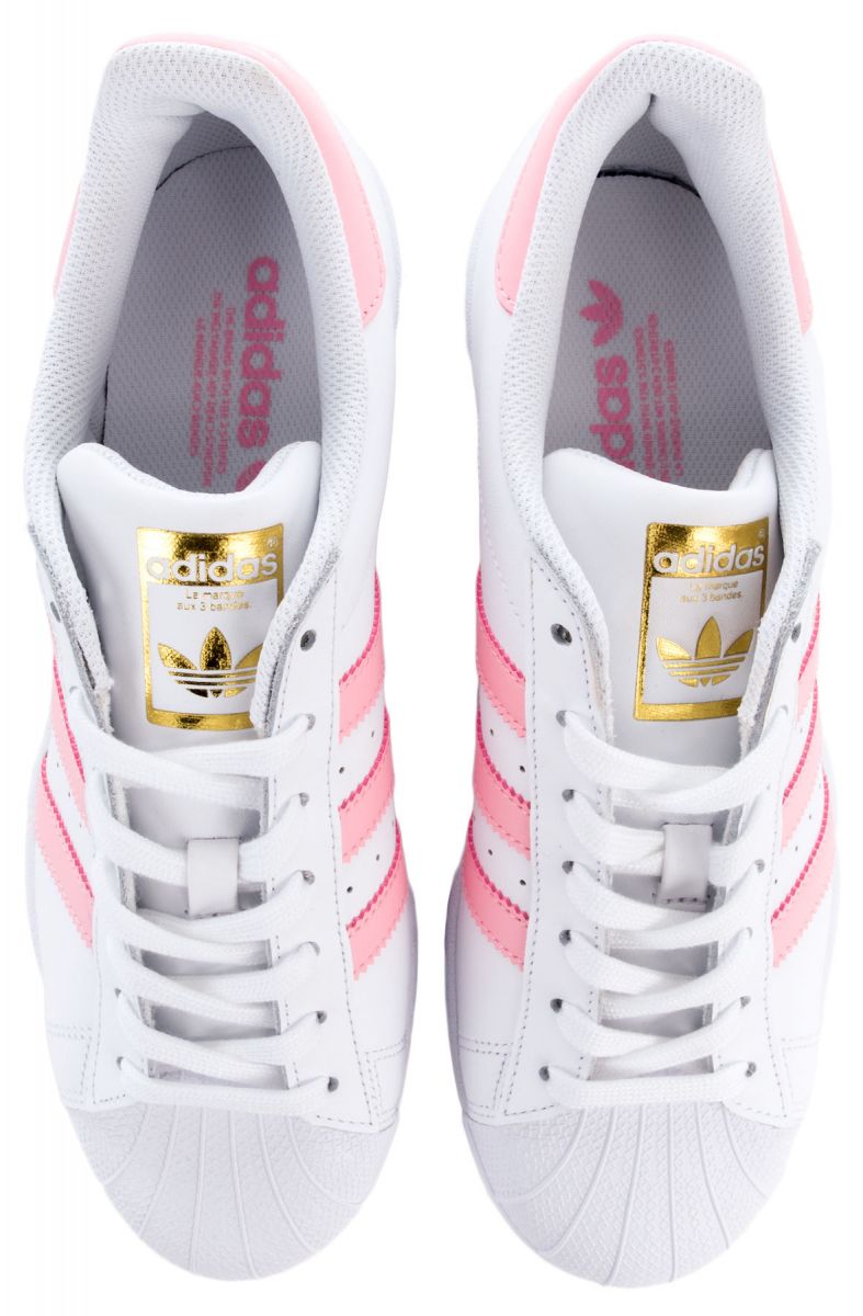 adidas Shoe Superstar White Pink