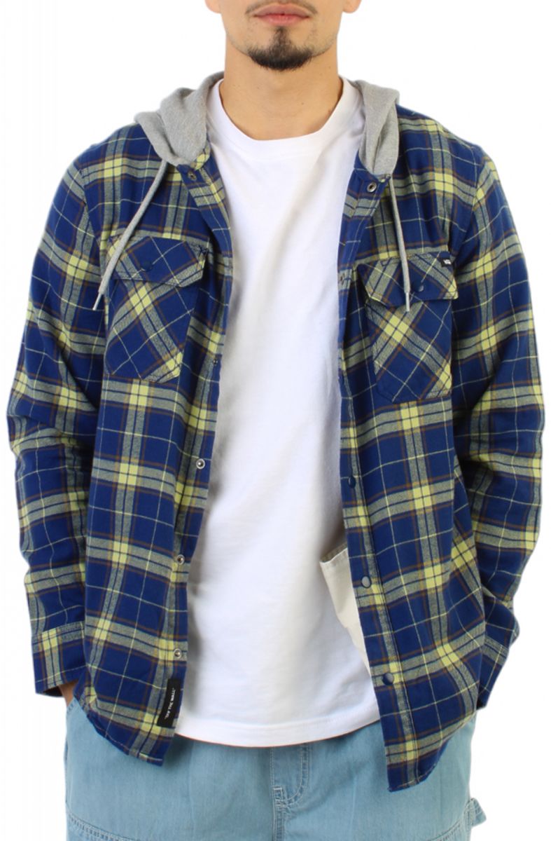 VANS Parkway Hooded Long Sleeve Flannel Shirt VN0A4RZBCM8 - Karmaloop
