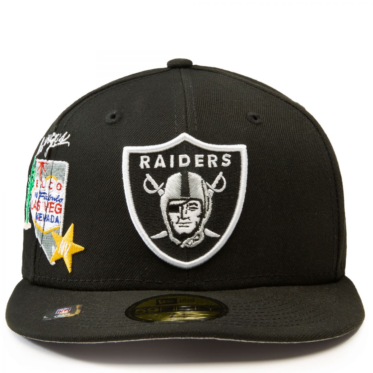 Men's New Era Black Las Vegas Raiders Local 59FIFTY Fitted Hat