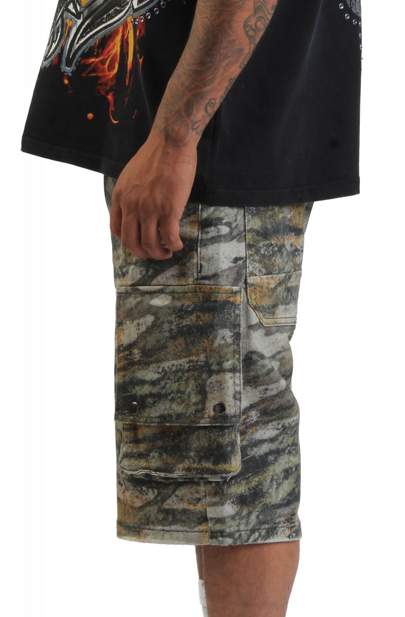 SMOKE RISE Tiger Camo Shorts JS25517SK-TIGER - Karmaloop