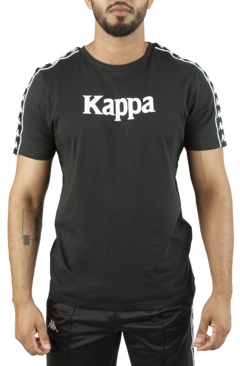 T-shirt Kappa Banda 222 Homme Gris - Modèle Sidonio, Coupe Régulière, 100% Coton