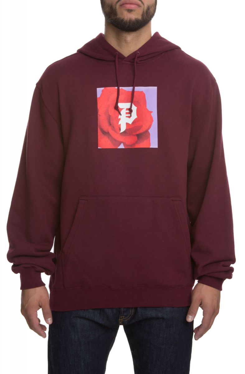 burgundy primitive hoodie