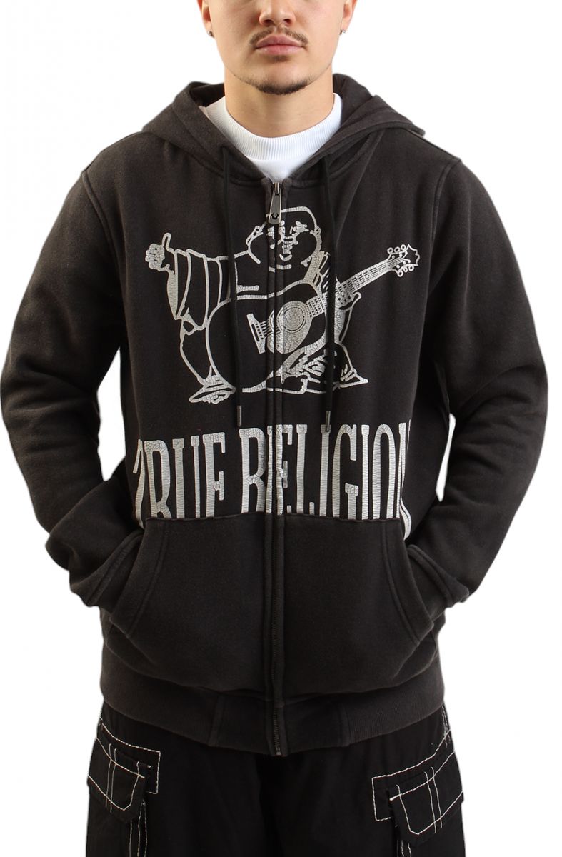 TRUE RELIGION Vintage Buddha Zip Hoodie 108791-1001 - Karmaloop
