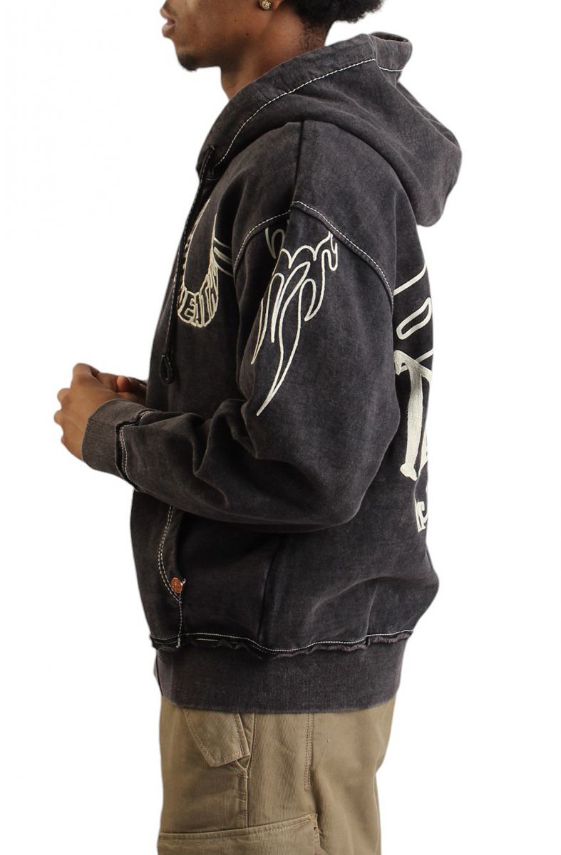 TRUE RELIGION Flames Zip Hoodie 108585-1001 - Karmaloop