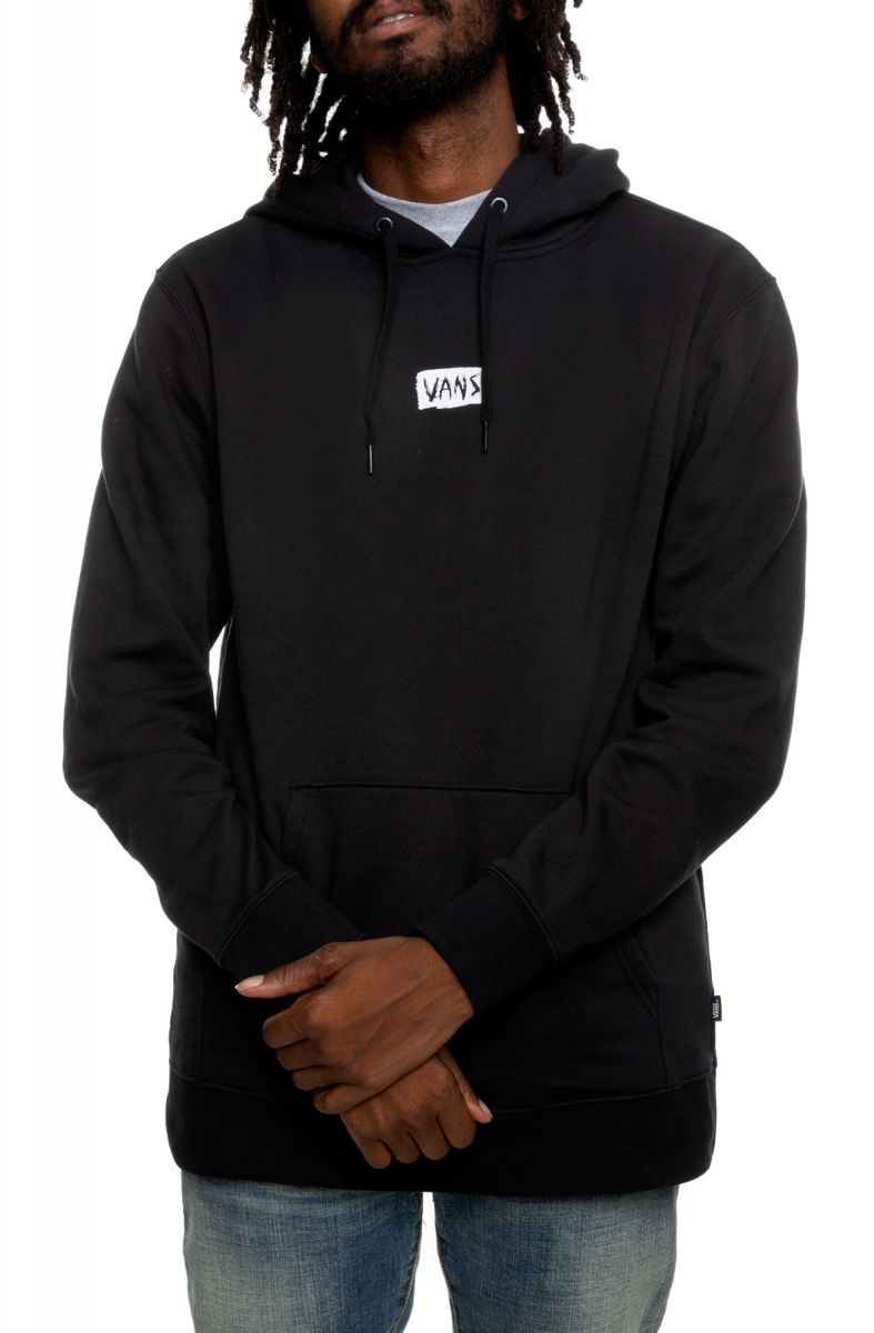 Download Scratched Pullover Hoodie in Black