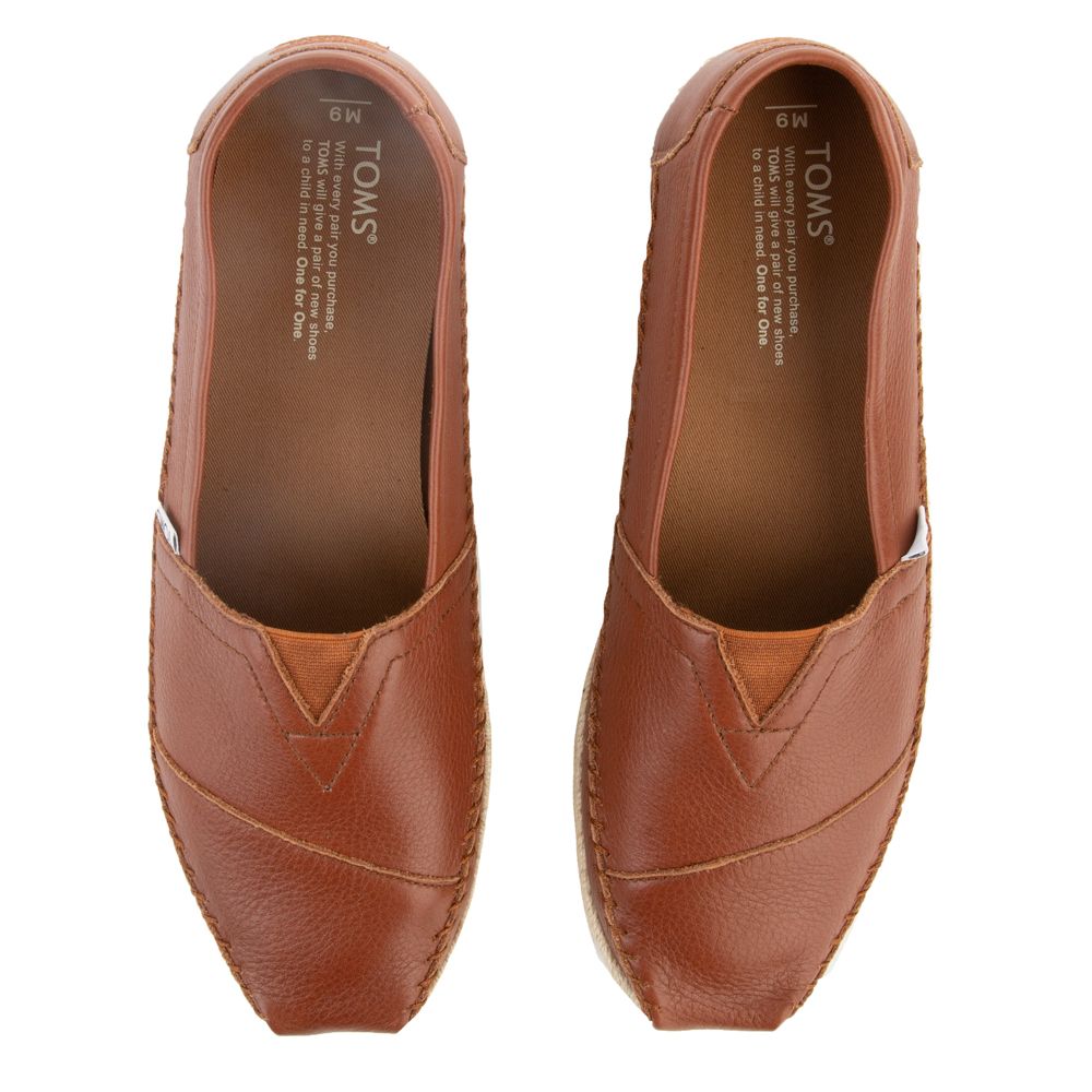 womens cognac slip on shoes